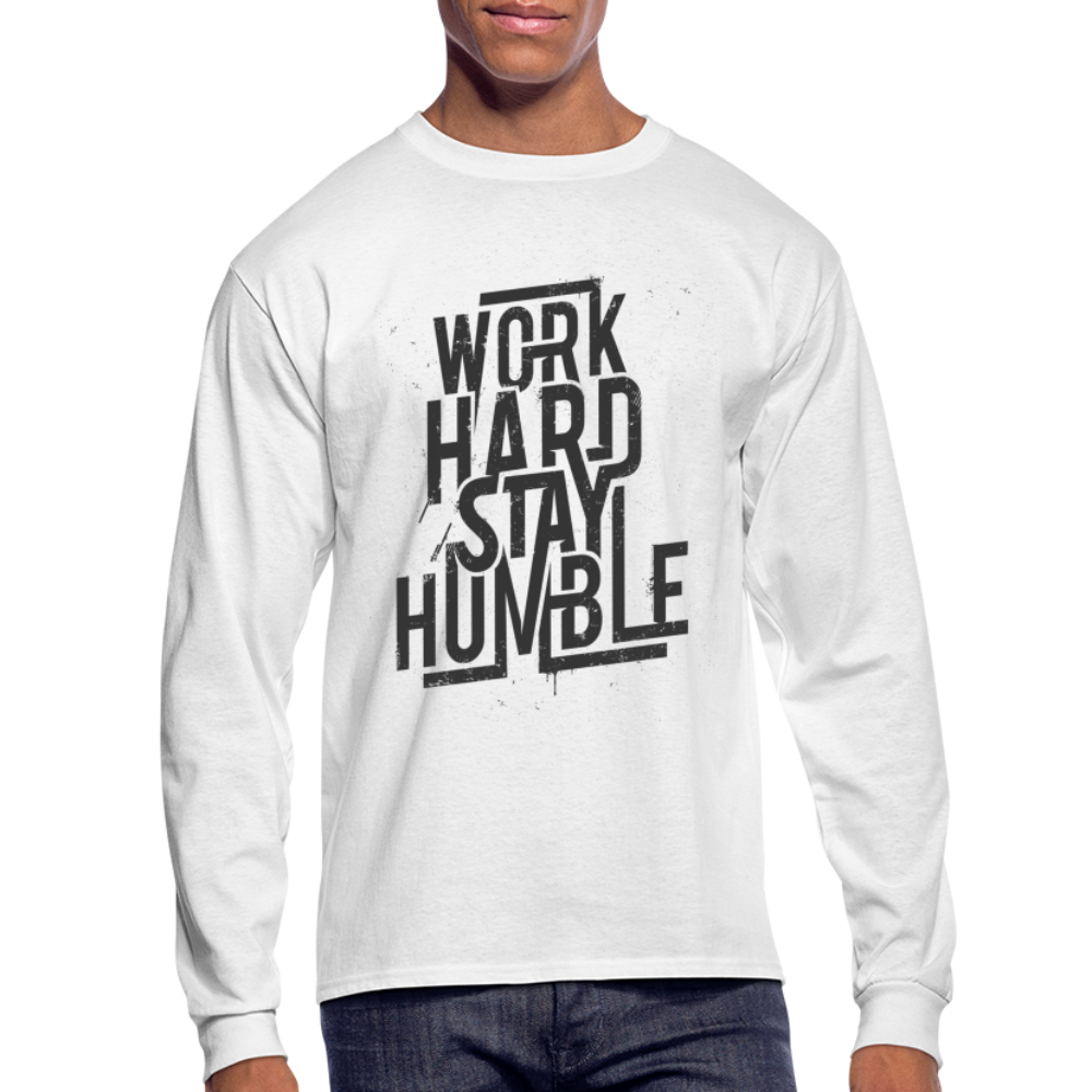 Hard Work Long Sleeve - white