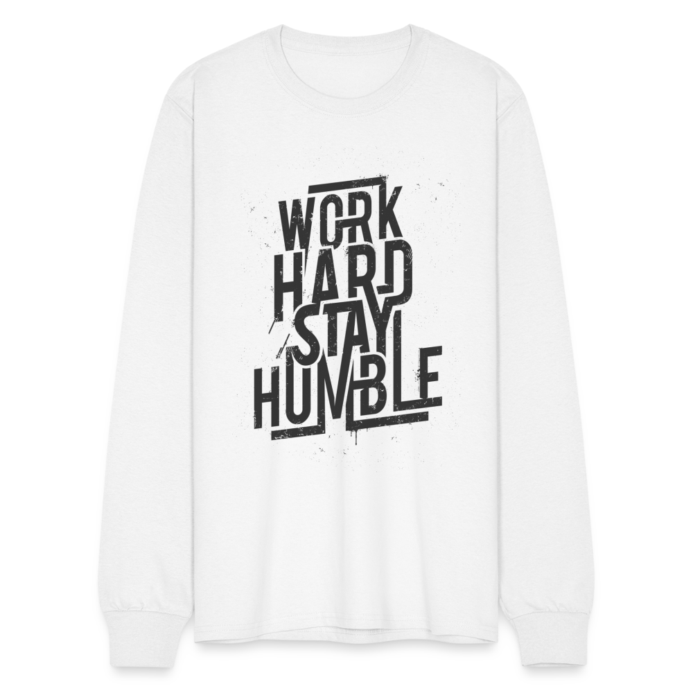 Hard Work Long Sleeve - white