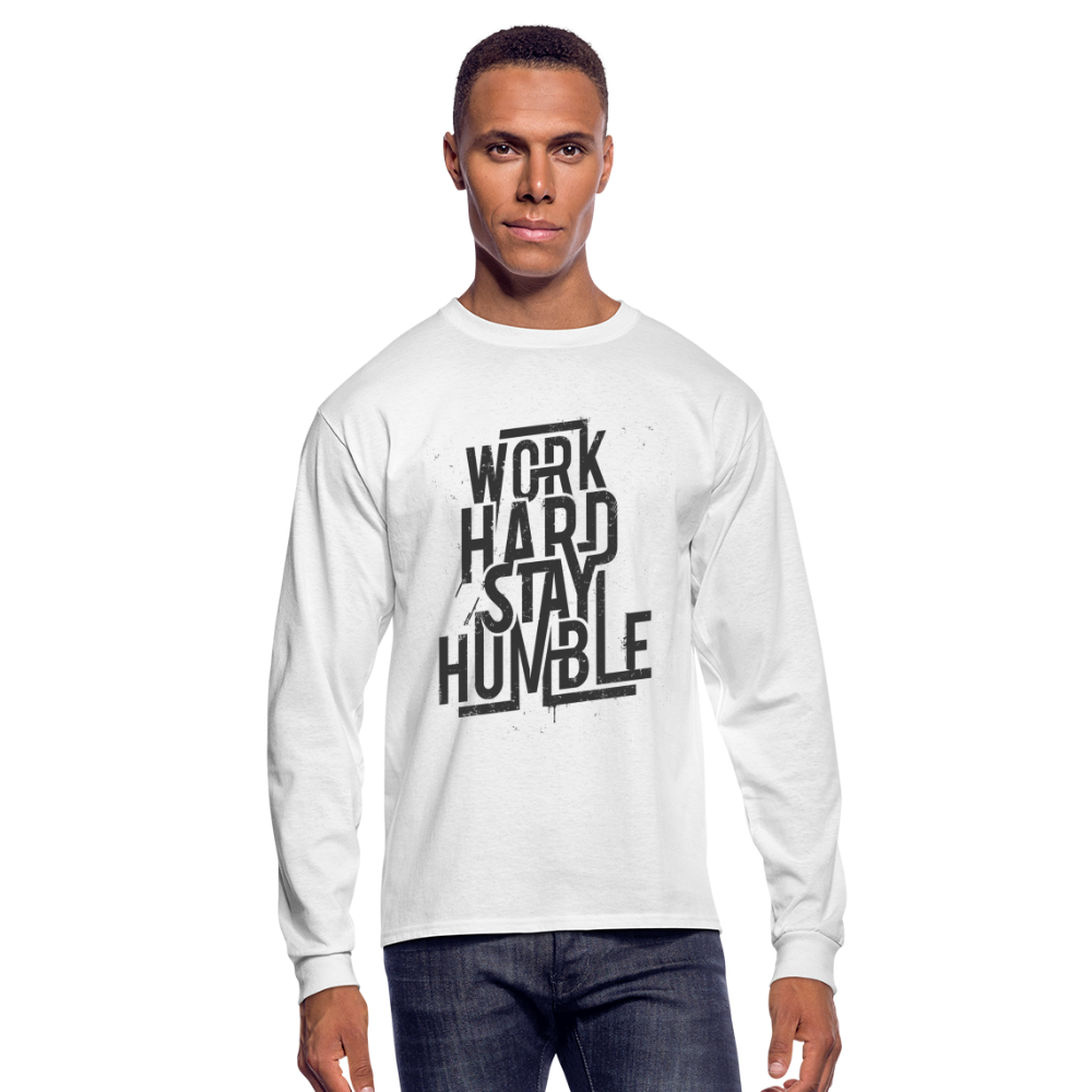 Hard Work Long Sleeve - white