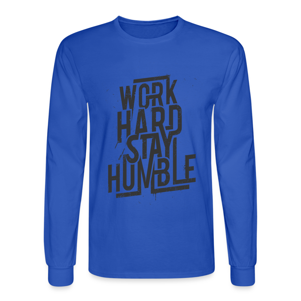 Hard Work Long Sleeve - royal blue