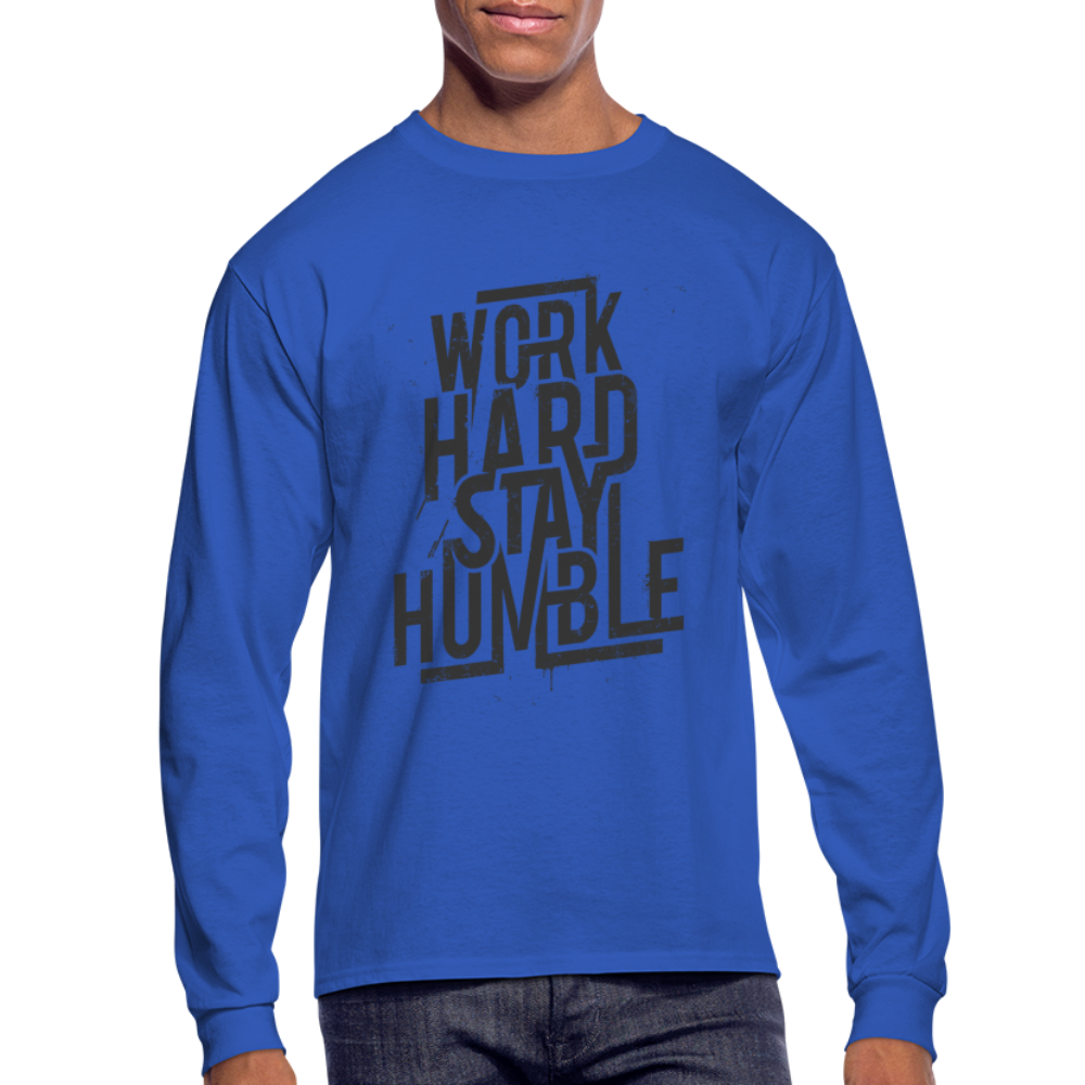 Hard Work Long Sleeve - royal blue