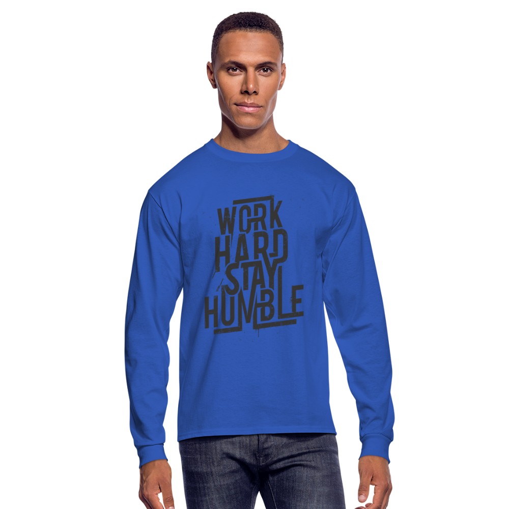 Hard Work Long Sleeve - royal blue