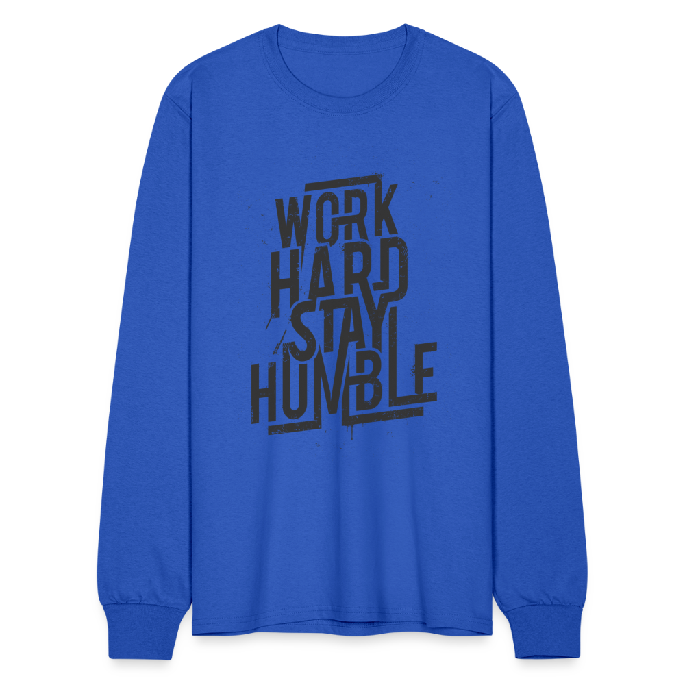 Hard Work Long Sleeve - royal blue